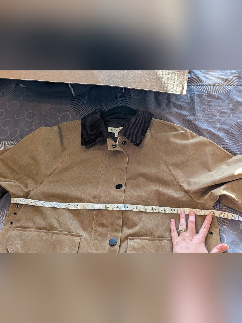 ALEX MILL Chiltern Cropped Jacket In Waxed Canvas -Medium - Picture 7 of 10